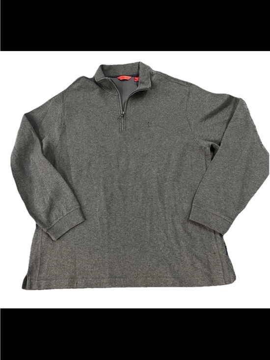 Izod Other - Izod Men’s Quarter Zip Gray Pullover XL 100% Cotton Coastal Vibes Golf Preppy
